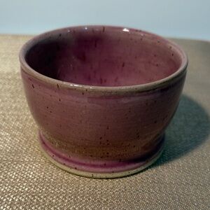 New Handcrafted Purple Pottery Bowl